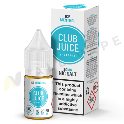 Ice Menthol Nic Salt eLiquid By Club Juice
