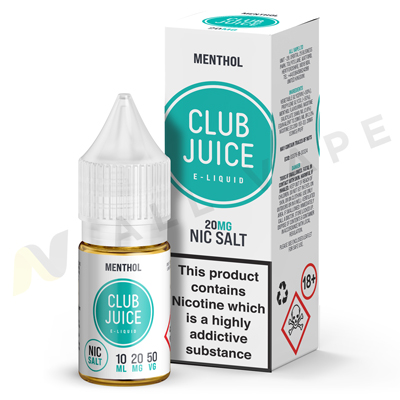 Menthol Nic Salt eLiquid By Club Juice