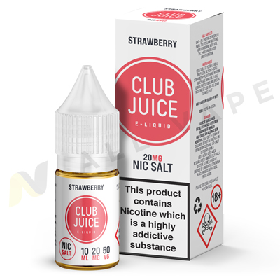 Strawberry Nic Salt eLiquid By Club Juice
