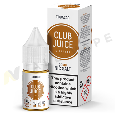 Tobacco Nic Salt eLiquid By Club Juice