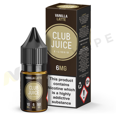 Vanilla Latte eLiquid By Club Juice 50/50