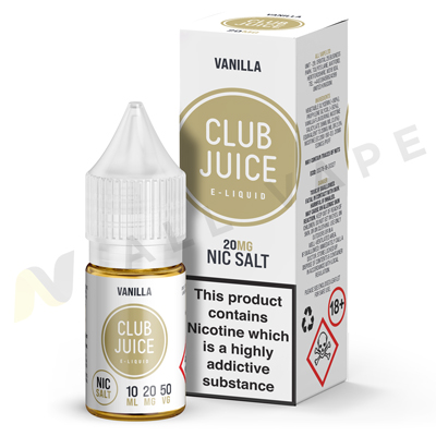 Vanilla Nic Salt eLiquid By Club Juice